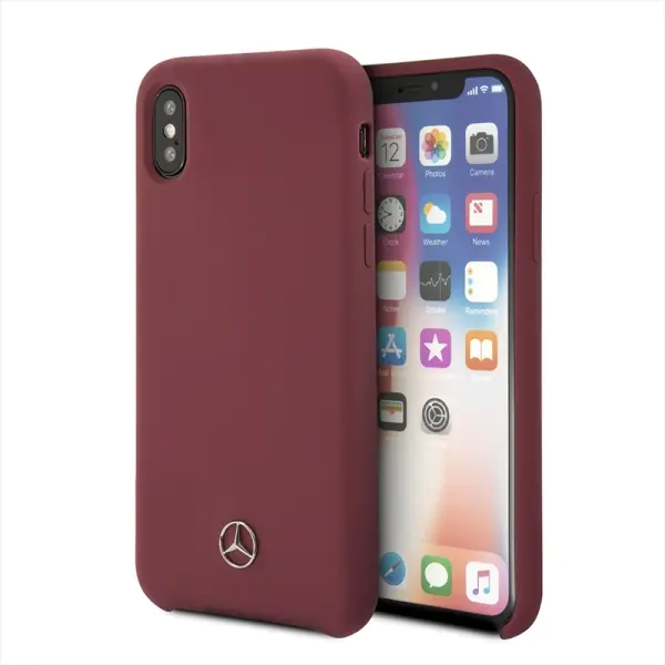 ⁨Mercedes MEHCPXSILRE iPhone X/ Xs hard case red/red⁩ at Wasserman.eu