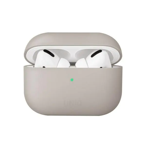 ⁨UNIQ etui Lino AirPods Pro Silicone beżowy/beige ivory⁩ w sklepie Wasserman.eu