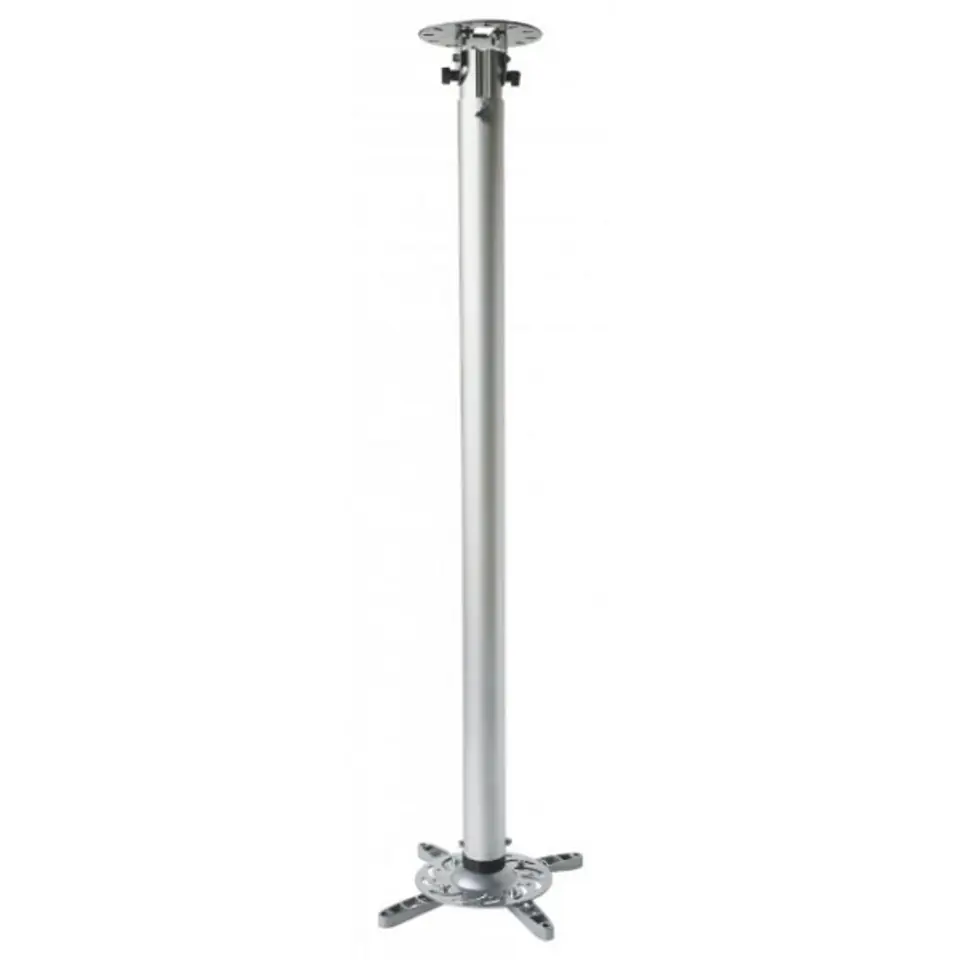 ⁨Arm for projector 110-190cm ceiling, 15kg, silver⁩ at Wasserman.eu