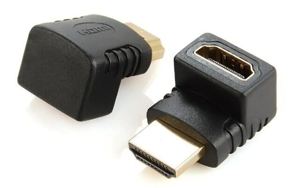 ⁨Adapter HDMI kątowy 270 męski-żeński⁩ w sklepie Wasserman.eu