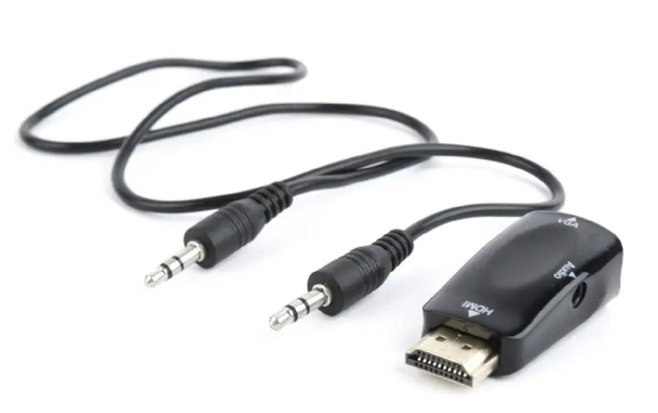 ⁨Adapter HDMI-A(M)->VGA(F)+Audio⁩ w sklepie Wasserman.eu