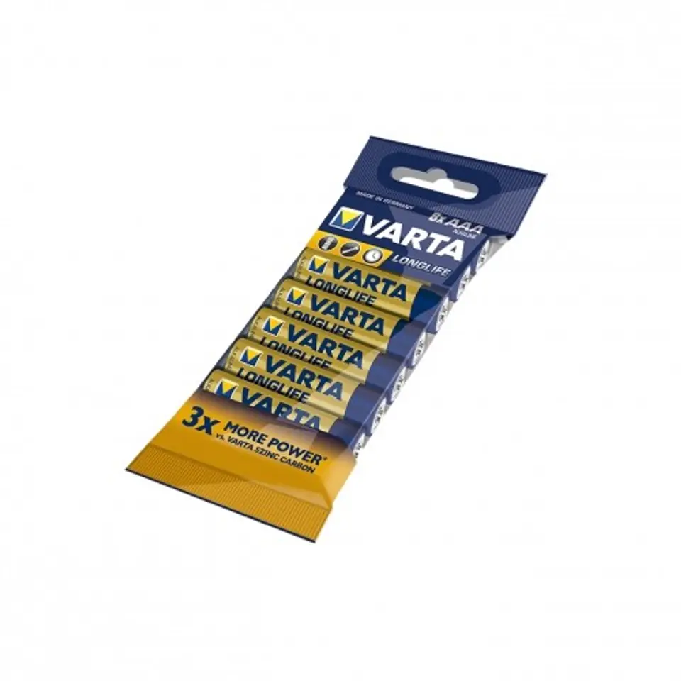 ⁨Alkaline batteries R3 (AAA) 8szt. longlife⁩ at Wasserman.eu