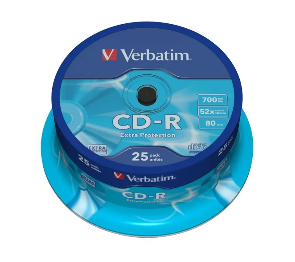 CD-R 52x 700MB 25P CB DL Ex Prot 43432 at Wasserman.eu