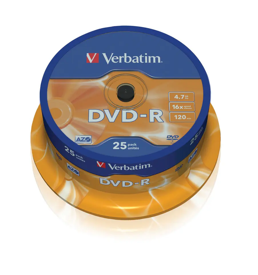 DVD-R 16x 4.7GB 25P CB 43522 at Wasserman.eu