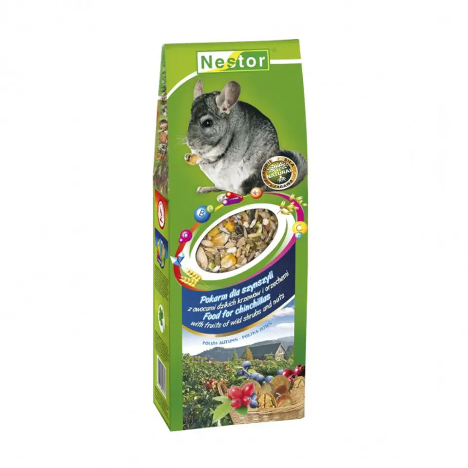 ⁨NESTOR FOOD 700ML CHINCHILLA FRUITS OF WILD BUSHES NUTS 320g⁩ at Wasserman.eu