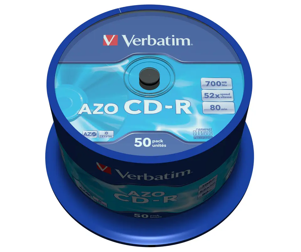 CD-R 52x 700MB 50P CB DLP Crystal 43343 at Wasserman.eu