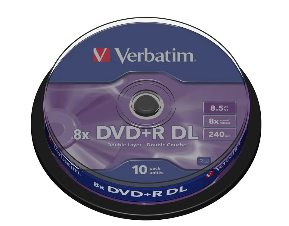 DVD+R (8x) 8.5GB DoubleLayer CB 10P 43666 at Wasserman.eu