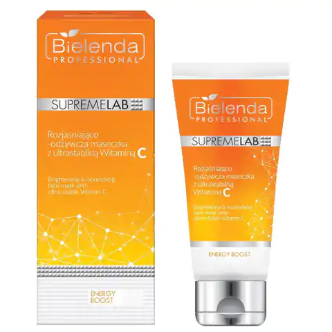 ⁨Bielenda Professional Supremelab Energy Boost brightening and nourishing mask with ultra-stable vitamin C 70ml⁩ at Wasserman.eu