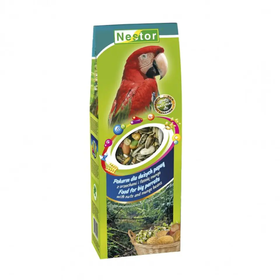 ⁨NESTOR FOOD 700ML PARROT LARGE NUTS MANGO BEANS 350g⁩ at Wasserman.eu