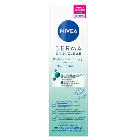 ⁨Nivea Derma Skin Clear Exfoliating Night Scrub 40ml⁩ at Wasserman.eu