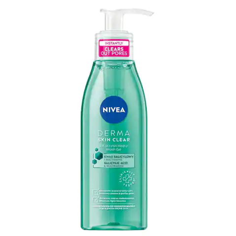 ⁨Nivea Derma Skin Clear cleansing gel against imperfections 150ml⁩ at Wasserman.eu