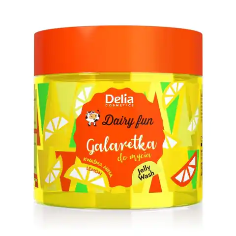 ⁨Delia Dairy Fun galaretka do mycia ciała Kwaśna Mina 350g⁩ w sklepie Wasserman.eu