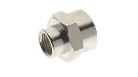 ⁨Brass reduction joint nickel-plated G3/8w on G1/2w, 3010 3/8-1/2⁩ at Wasserman.eu