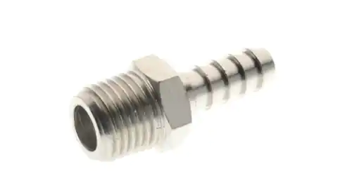 ⁨Nickel-plated stud connector straight G1/2z for hose 9, 3040 9-1/2⁩ at Wasserman.eu