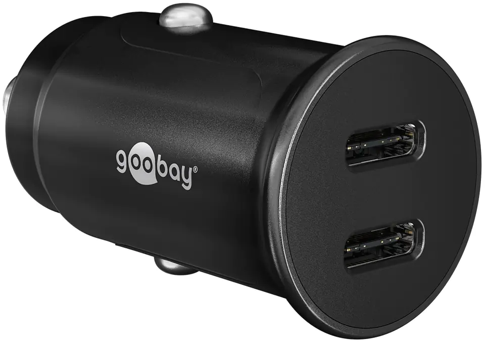 Ładowarka samochodowa 2x USB-C PD 3A 30W Goobay w sklepie Wasserman.eu
