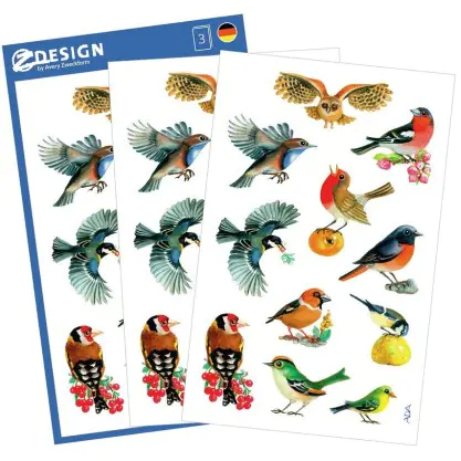 ⁨Creative stickers BIRDS 55713 Z-DESIGN AVERY ZWECKFORM⁩ at Wasserman.eu