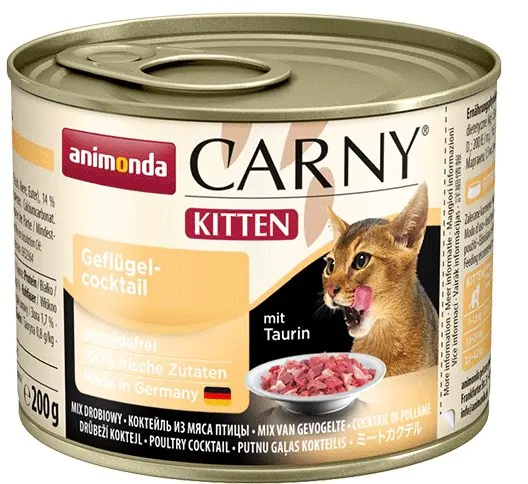 ANIMONDA Carny Kitten smak: wołowina i serca indyka 200g w sklepie Wasserman.eu