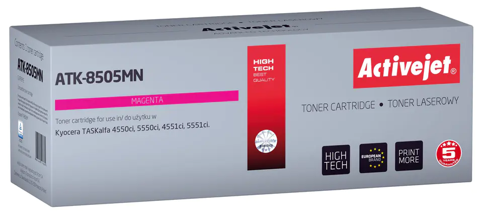 ⁨Activejet ATK-8505MN Toner (zamiennik Kyocera TK-8505M; Supreme; 20000 stron; purpurowy)⁩ w sklepie Wasserman.eu