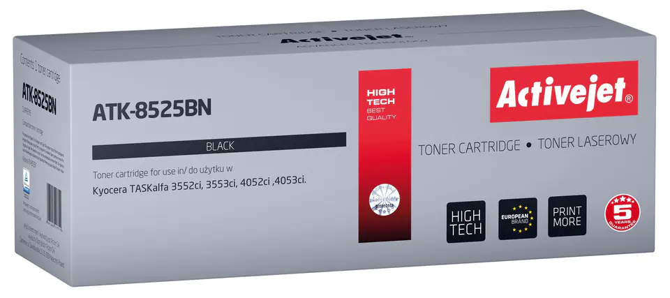 ⁨Activejet ATK-8525BN Toner (zamiennik Kyocera TK-8525K; Supreme; 30000 stron; czarny)⁩ w sklepie Wasserman.eu