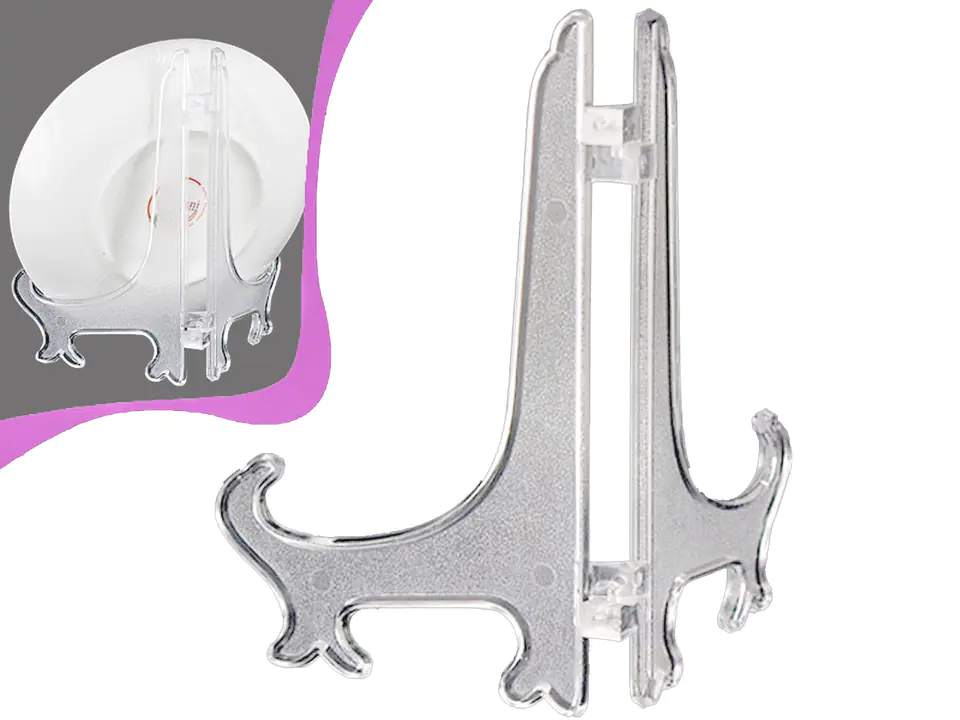 ⁨Plate stand (transparent) - 9''⁩ at Wasserman.eu