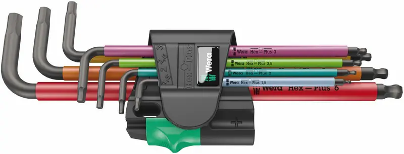 ZESTAW KLUCZY TRZPIENIOWYCH 950/7 HEX-PLUS MULTICOLOUR w sklepie Wasserman.eu