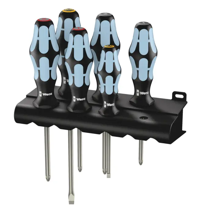 ⁨STAINLESS STEEL SCREWDRIVER SET + HANGER, 6CZ⁩ at Wasserman.eu