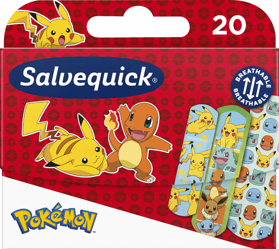 ⁨SALVEQUICK DZIECI Plastry Pokemon⁩ w sklepie Wasserman.eu