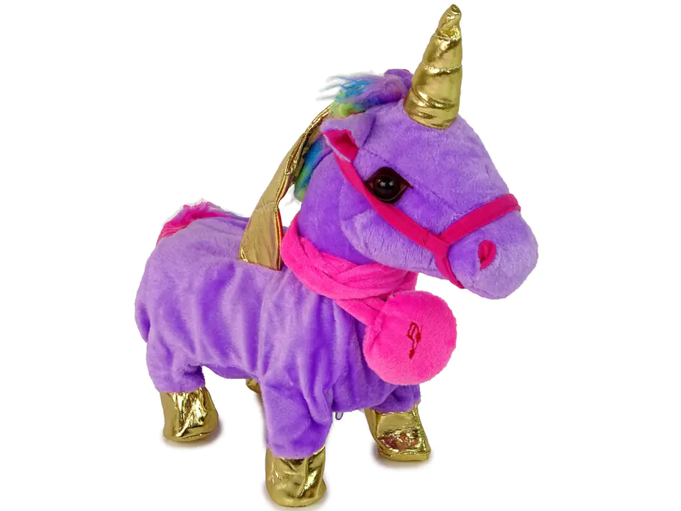 ⁨Horse Interactive Unicorn Purple Golden Wings⁩ at Wasserman.eu