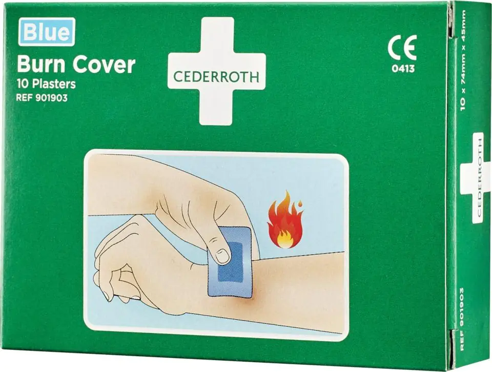 ⁨Burn plasters, 10pcs, food⁩ at Wasserman.eu