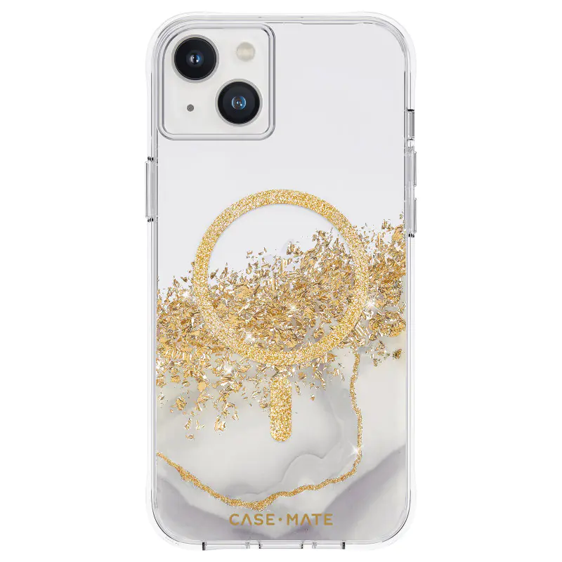 ⁨Case-Mate Karat MagSafe - Etui iPhone 14 Plus zdobione złotem (Marble)⁩ w sklepie Wasserman.eu
