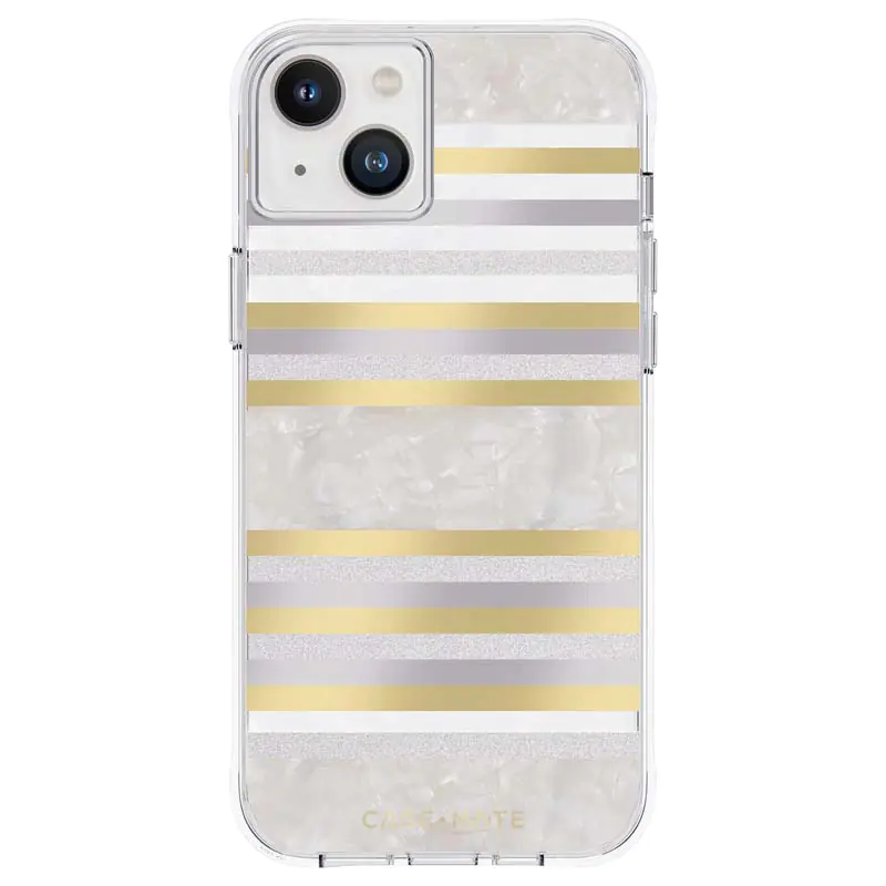 Case-Mate Pearl Stripes MagSafe - Etui iPhone 14 Plus zdobione masą perłową (Pearl Stripes) at Wasserman.eu