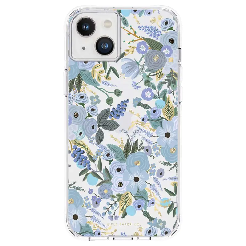 ⁨Rifle Paper Clear - Etui iPhone 14 Plus (Garden Party Blue)⁩ at Wasserman.eu