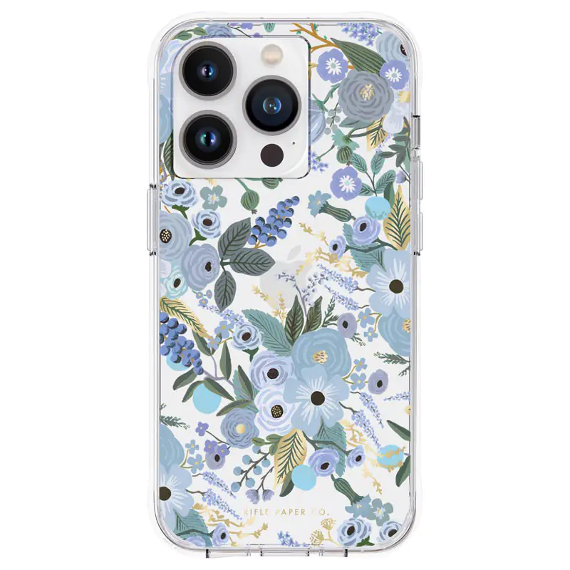 ⁨Rifle Paper Clear - Etui iPhone 14 Pro (Garden Party Blue)⁩ at Wasserman.eu