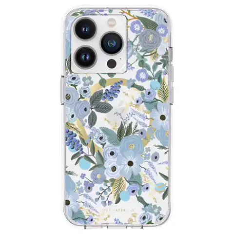 ⁨Rifle Paper Clear MagSafe - Etui iPhone 14 Pro (Garden Party Blue)⁩ at Wasserman.eu