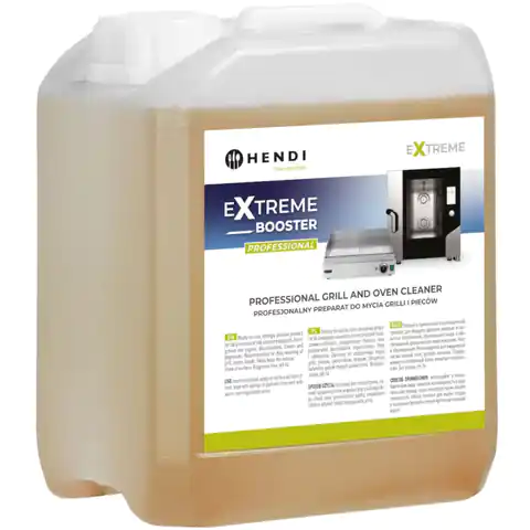 ⁨Liquid for washing grills, stoves, hoods Extreme Booster 5 l - Hendi 976807⁩ at Wasserman.eu