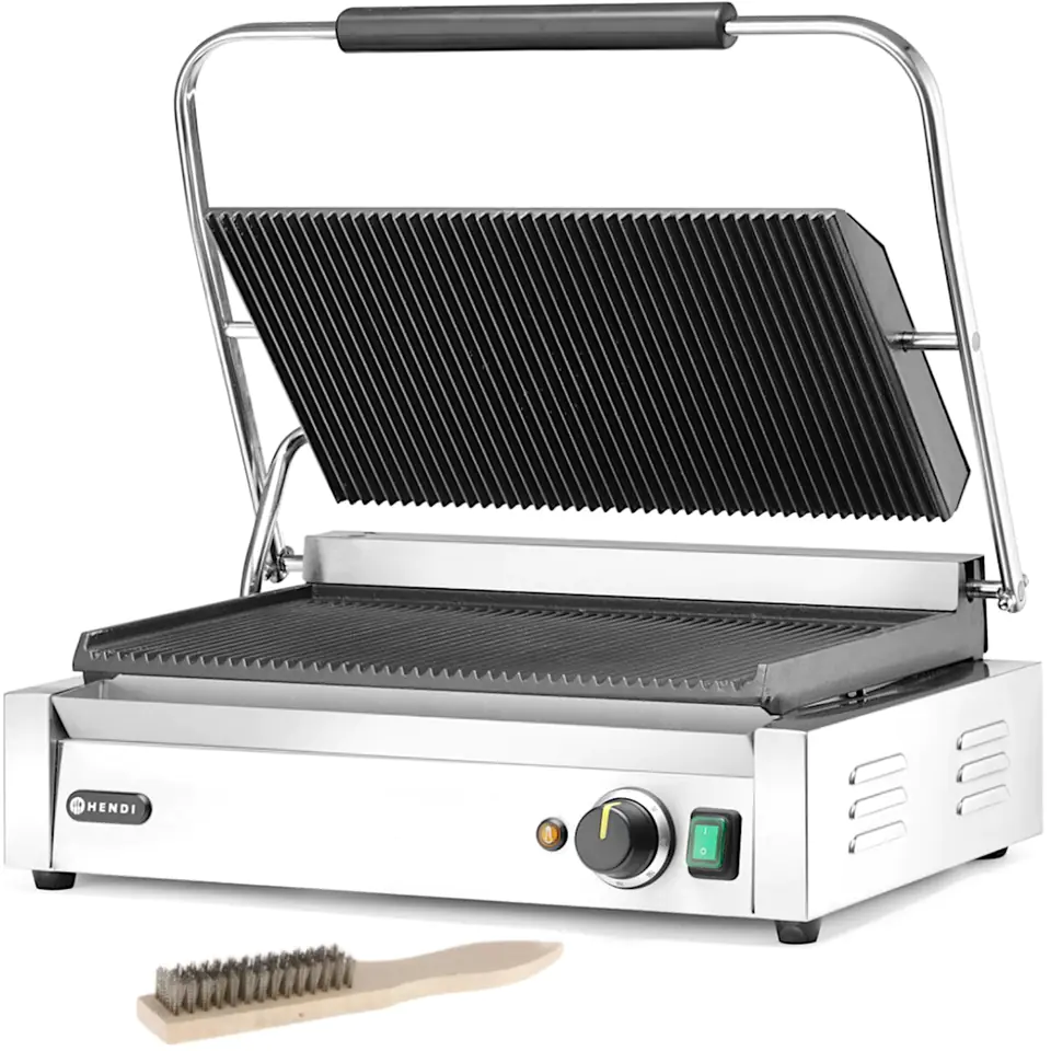 ⁨Electric grill contact XL Pianos 548 x 415 mm 2700 W - Hendi 263624⁩ at Wasserman.eu