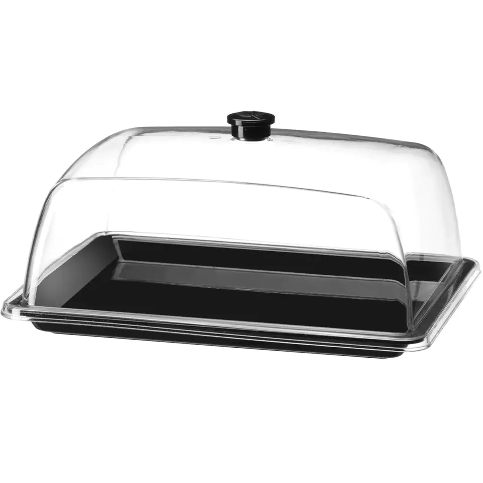 ⁨Rectangular buffet display tray with lid GN 1/2 - Hendi 203583⁩ at Wasserman.eu