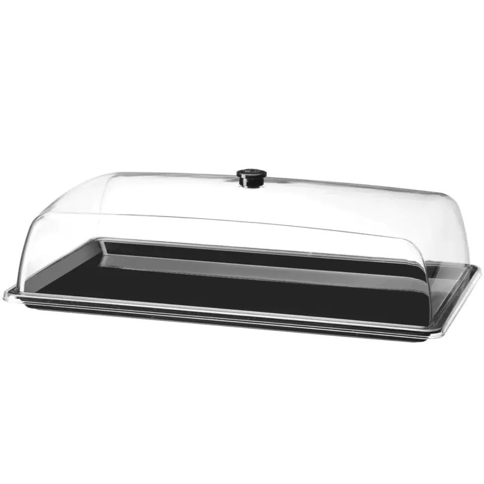 ⁨Rectangular buffet display tray with lid GN 1/1 - Hendi 203590⁩ at Wasserman.eu