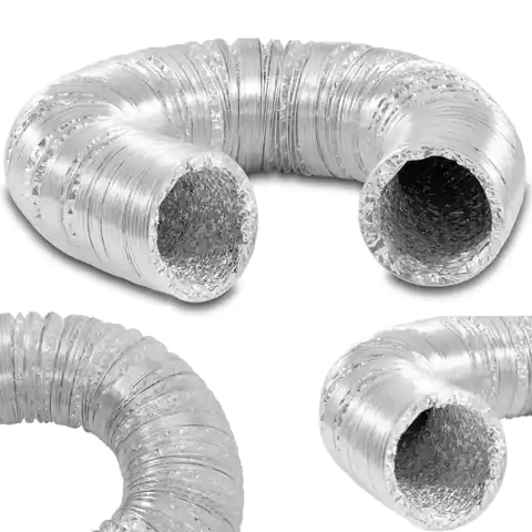 ⁨Wąż rura do wentylacji klimatyzacji aluminiowa śr. 100 mm dł. 10 m⁩ w sklepie Wasserman.eu
