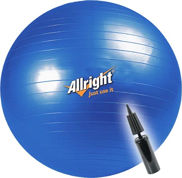 PIŁKA GIMNASTYCZNA ALLRIGHT 85cm +POMPKA w sklepie Wasserman.eu