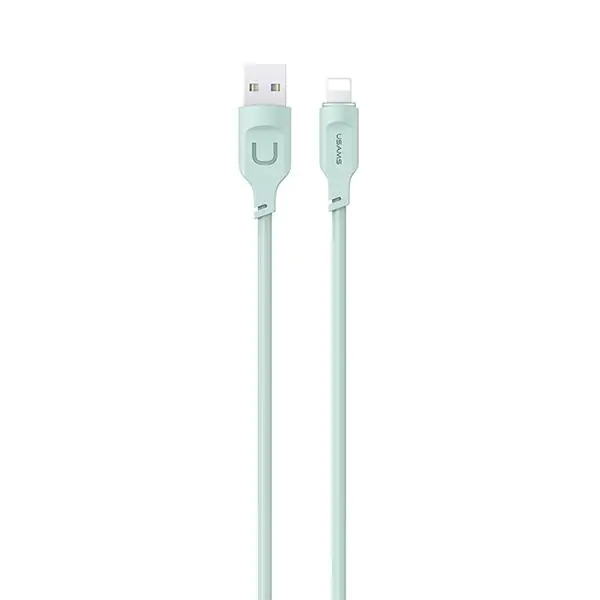 ⁨USAMS Kabel lightning Fast Charging 2,4A Lithe Series 1,2m zielony/green SJ565USB04 (US-SJ565)⁩ w sklepie Wasserman.eu