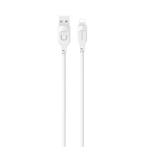 ⁨USAMS Kabel lightning Fast Charging 2,4A Lithe Series1,2m biały/white SJ565USB02 (US-SJ565)⁩ w sklepie Wasserman.eu