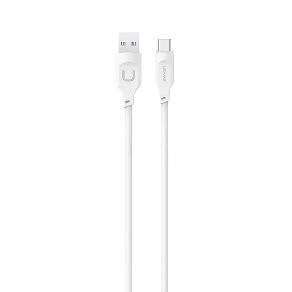 ⁨USAMS Kabel USB-C PD Fast Charging 1,2m 6A Lithe Series biały/white SJ568USB02(US-SJ568)⁩ w sklepie Wasserman.eu