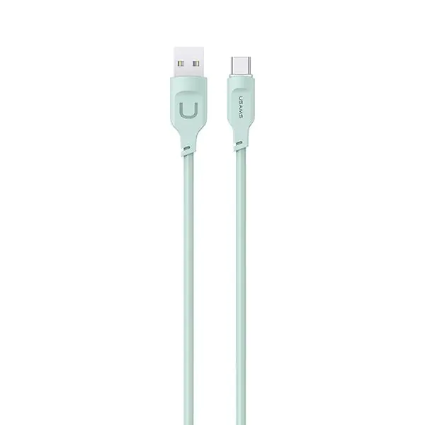 ⁨USAMS Cable USB-C PD Fast Charging 1.2m 6A Lithe Series green/green SJ568USB04 (US-SJ568)⁩ at Wasserman.eu