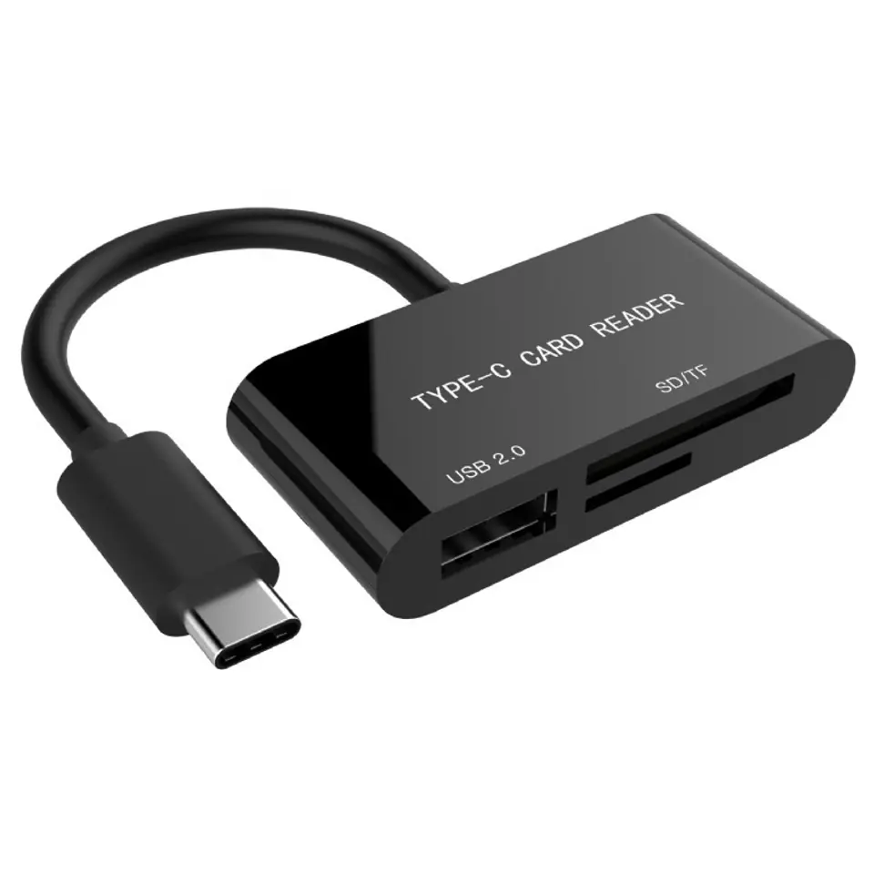 ⁨Card reader for USB-C SDXC/combo/black⁩ at Wasserman.eu