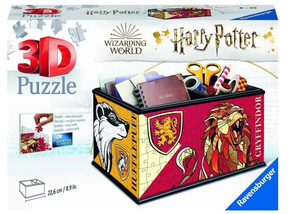 ⁨Puzzle 216 elementów 3D Szkatułka Harry Potter⁩ w sklepie Wasserman.eu