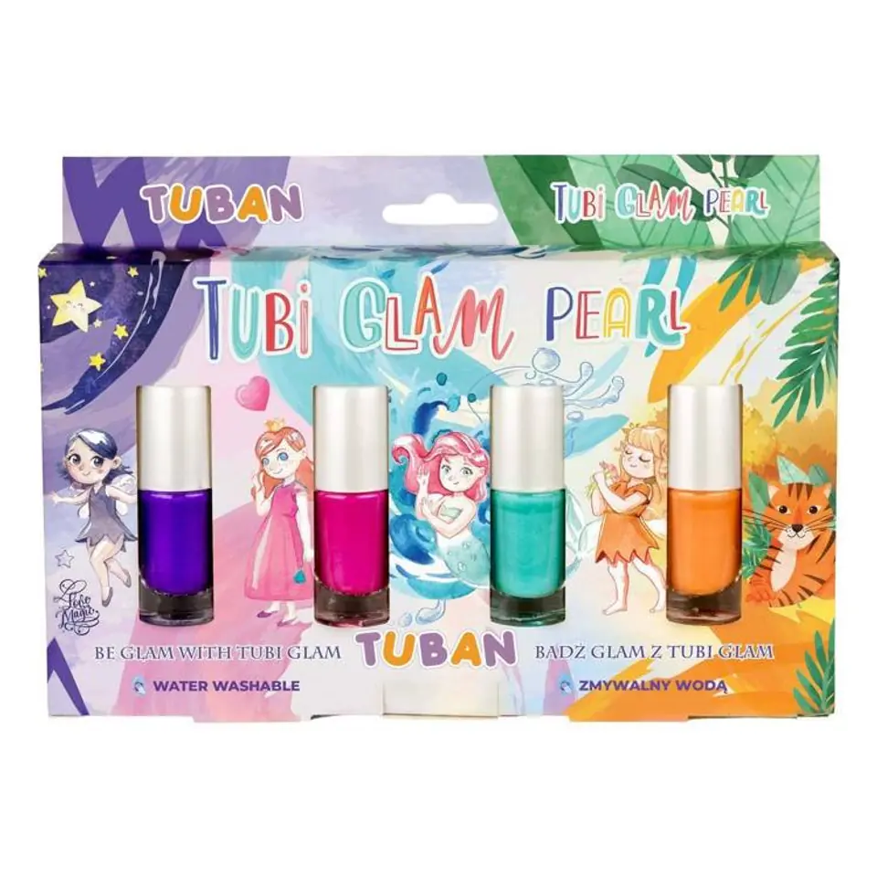 Lakier Tubi Glam Zestaw 4 szt. - perłowy w sklepie Wasserman.eu