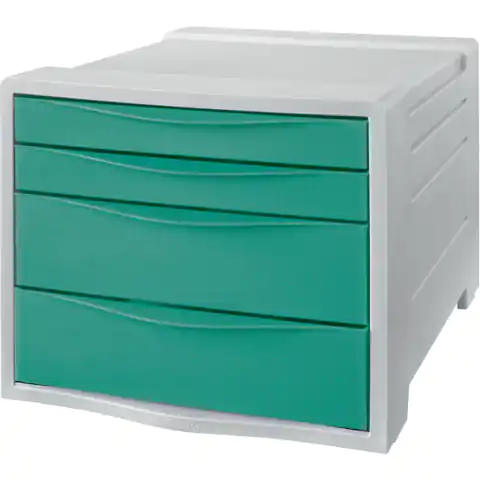 ⁨Pojemnik z szufladami ESSELTE COLOUR"ICE zielony 626285⁩ w sklepie Wasserman.eu