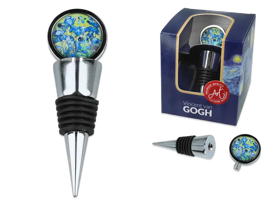 Korek do wina - V. van Gogh, Irysy (CARMANI) w sklepie Wasserman.eu