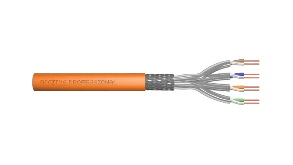 ⁨Kabel teleinformatyczny S/FTP kat.7 LSZH drut pomarańczowy B2ca DK-1745-VH-5 /500m/⁩ w sklepie Wasserman.eu